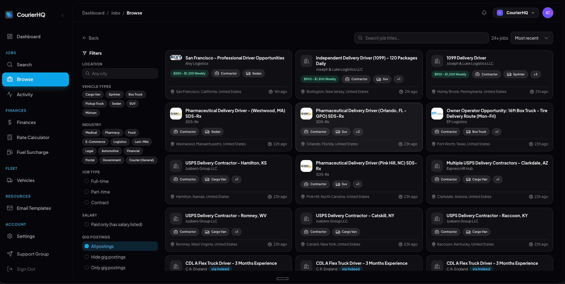 Job Board Dashboard
